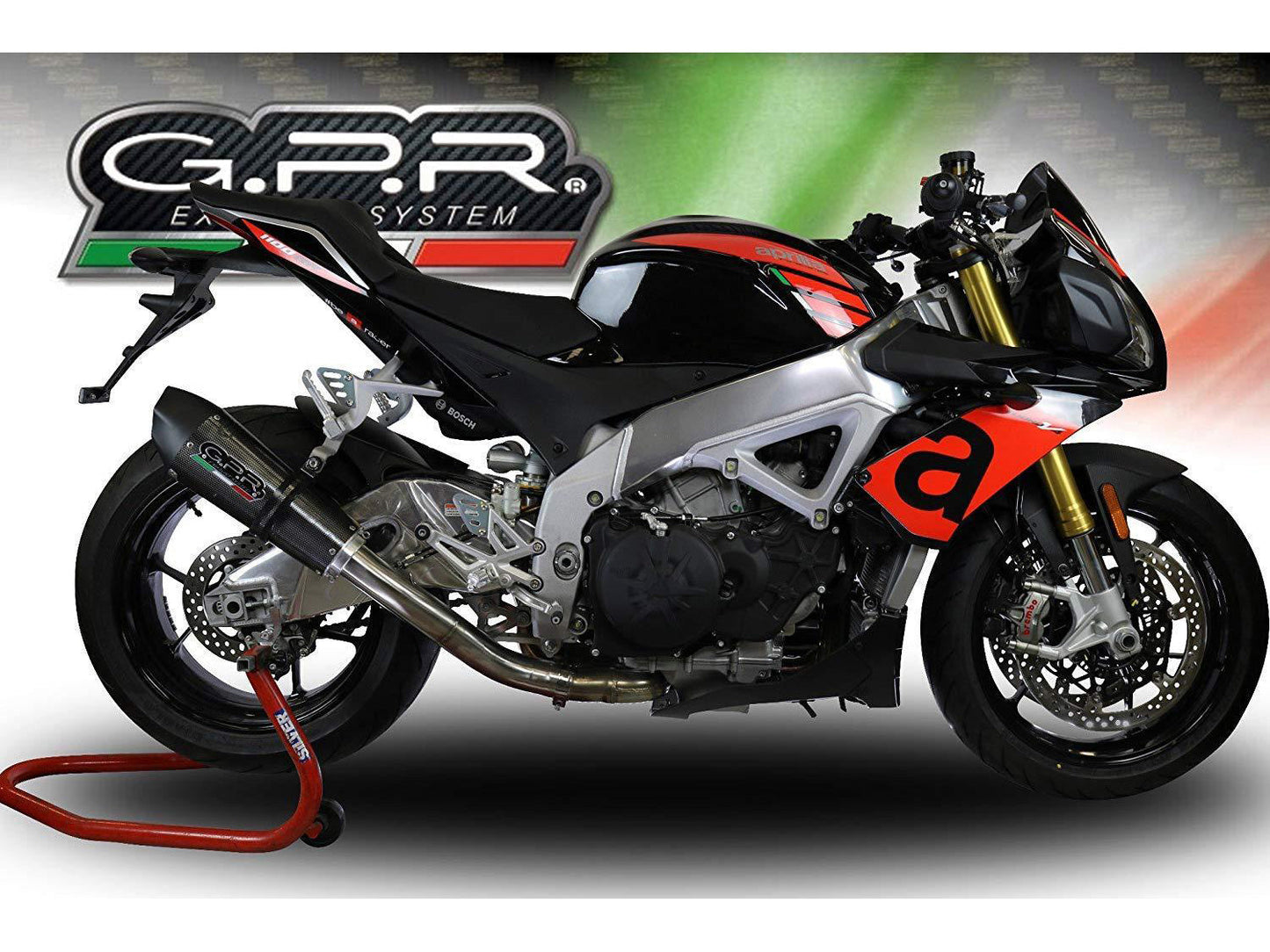 GPR Aprilia Tuono V4 1100 (17/18) Slip-on Exhaust "GPE Anniversary Poppy"