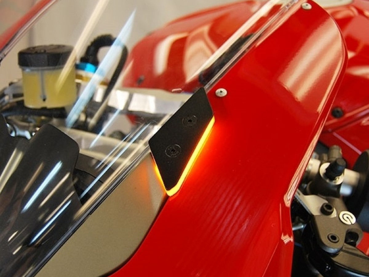 NEW RAGE CYCLES Ducati Panigale V4 LED Mirror Block-off Turn Signals