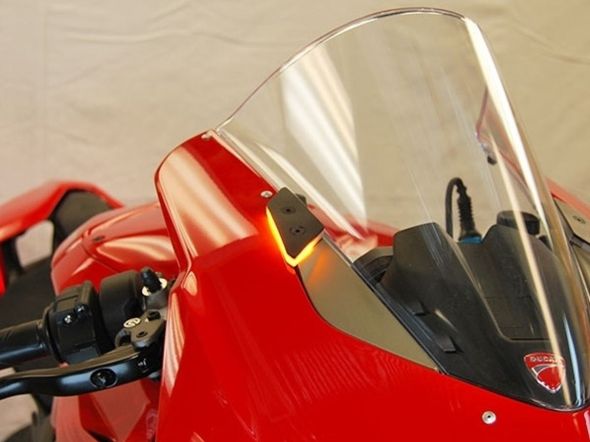 NEW RAGE CYCLES Ducati Panigale V4 LED Mirror Block-off Turn Signals