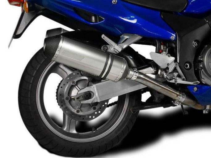 DELKEVIC Honda CBR1100XX Blackbird Full Exhaust System with 13.5" Titanium X-Oval Silencers