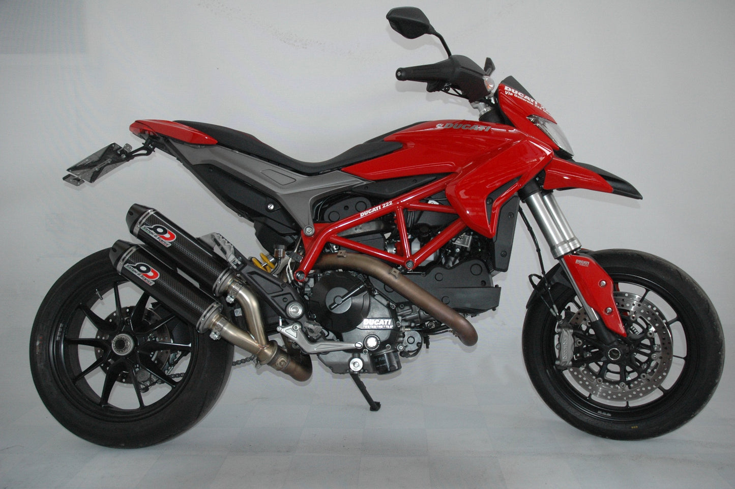 QD EXHAUST Ducati Hypermotard 821 Dual Slip-on Exhaust "Magnum" (EU homologated)