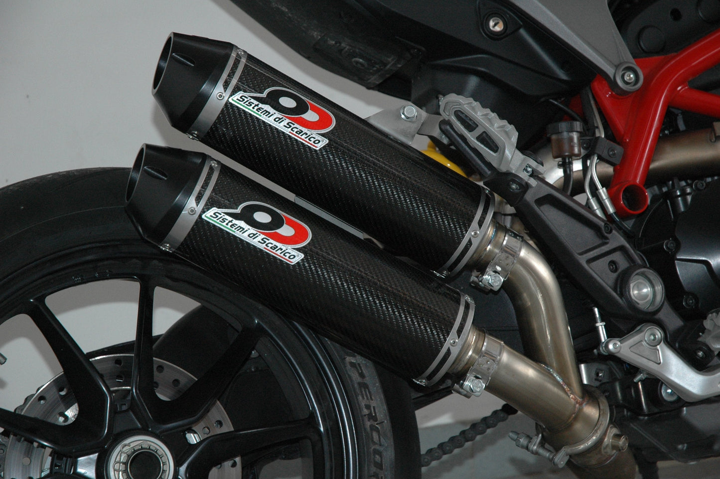 QD EXHAUST Ducati Hypermotard 821 Dual Slip-on Exhaust "Magnum" (EU homologated)