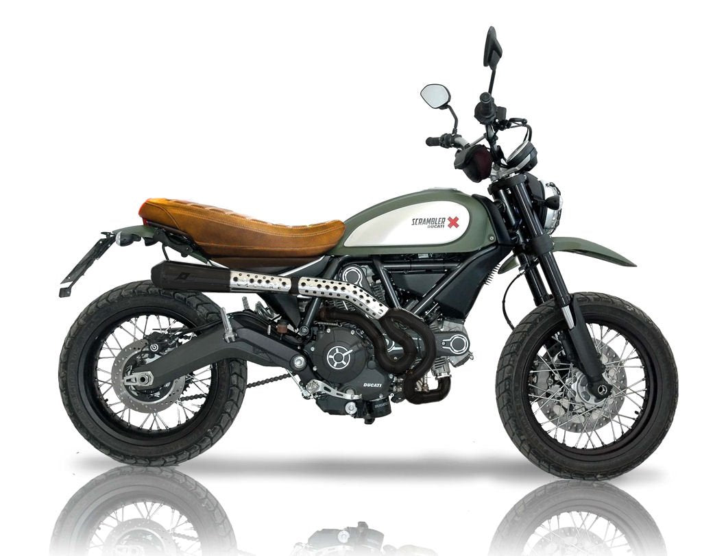 QD EXHAUST Ducati Scrambler 800 Full Exhaust System "MaXcone" (dark; EU homologated)