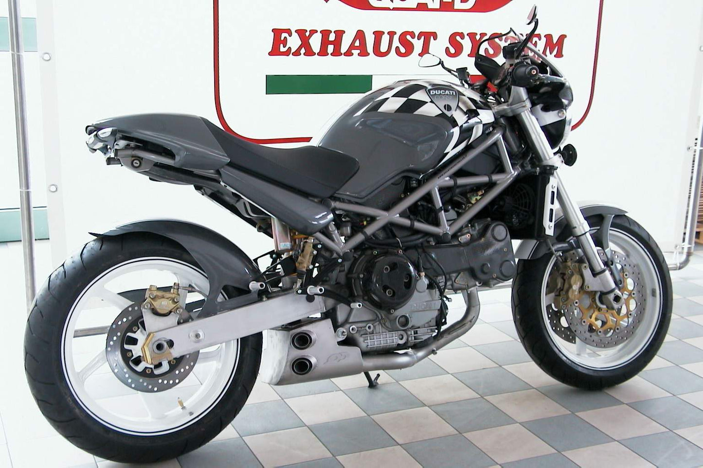 QD EXHAUST Ducati Monster S4 Full Exhaust System "Ex-Box" (EU homologated)