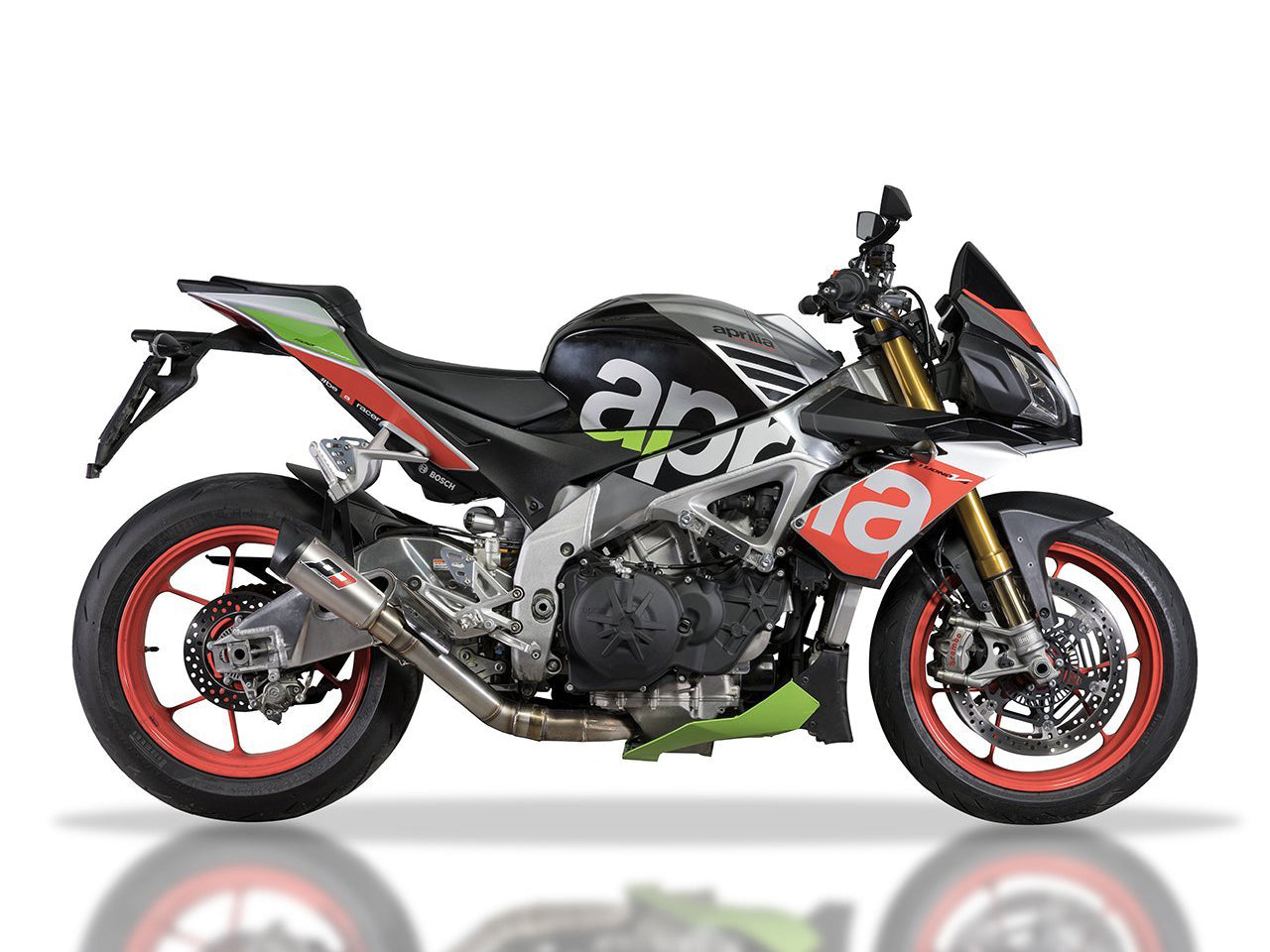 QD EXHAUST Aprilia Tuono V4 (17/20) Slip-on Exhaust "Gunshot" (racing)