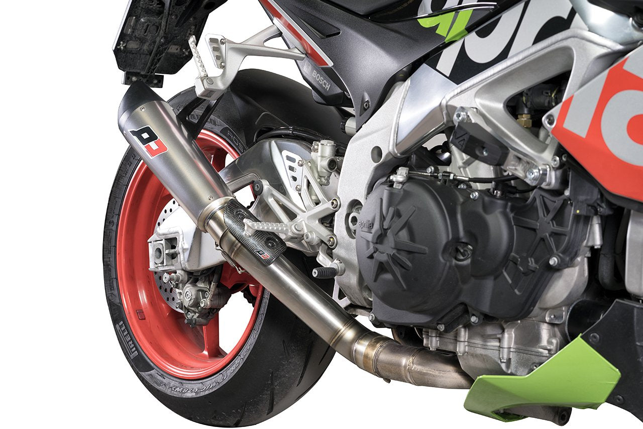 QD EXHAUST Aprilia Tuono V4 (17/20) Slip-on Exhaust "Tri-Cone" (racing)