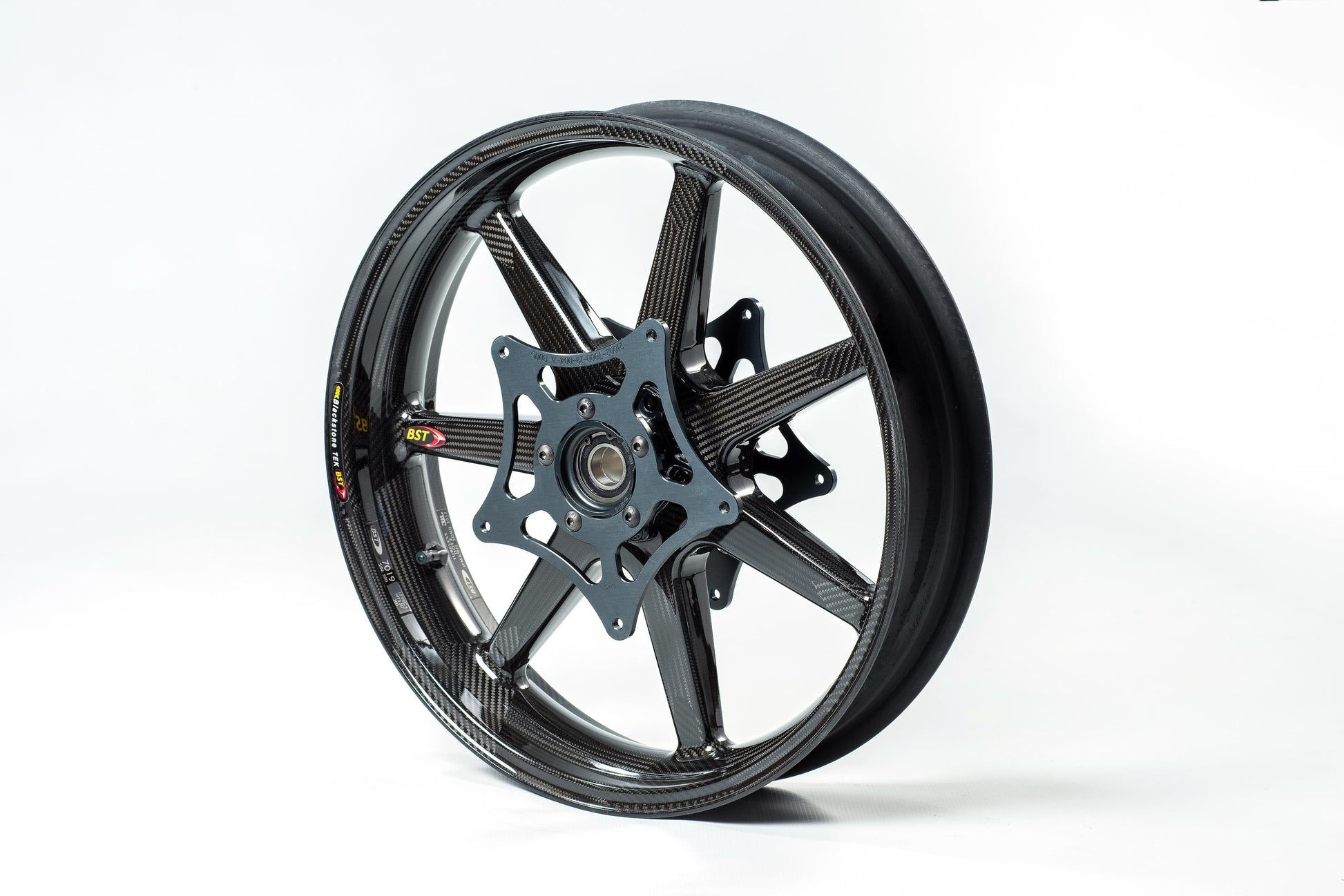 BST BMW K1200S / K1200R Carbon Wheels Set "Panther TEK" (front & conventional rear, 7 straight spokes, black hubs) – Accessories in the 2WheelsHero Motorcycle Aftermarket Accessories and Parts Online Shop