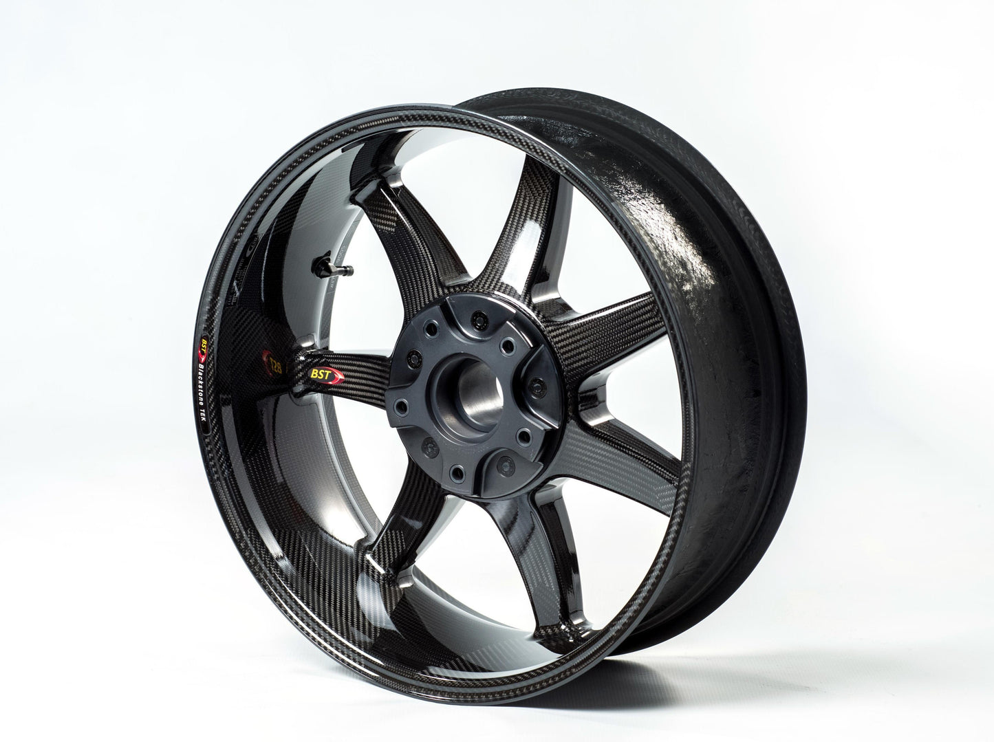 BST BMW K1300S / K1300R Carbon Wheels Set "Panther TEK" (front & conventional rear, 7 straight spokes, black hubs) – Accessories in the 2WheelsHero Motorcycle Aftermarket Accessories and Parts Online Shop