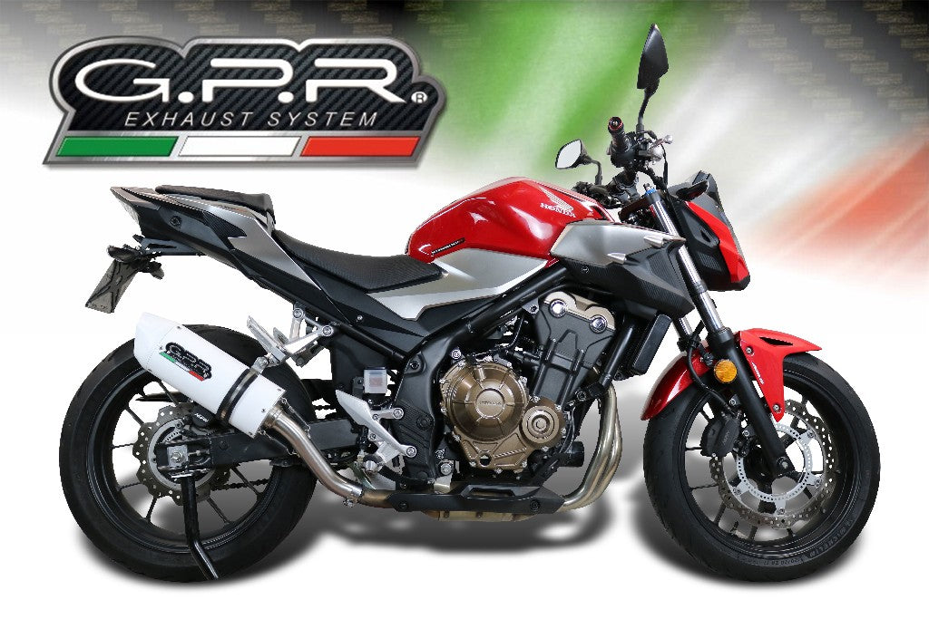 GPR Honda CB500F (17/18) Full Exhaust System "Albus Ceramic"