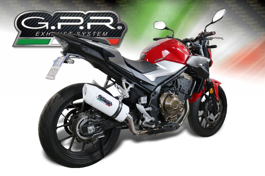 GPR Honda CB500F (17/18) Full Exhaust System "Albus Ceramic"