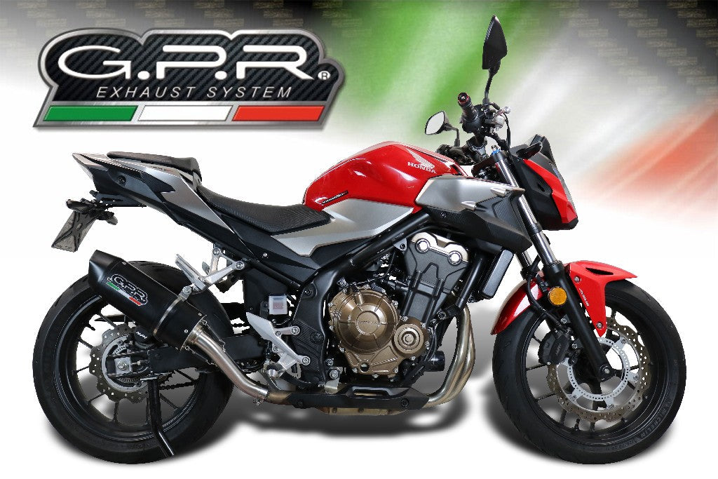 GPR Honda CB500F (17/18) Full Exhaust System "Furore Nero"