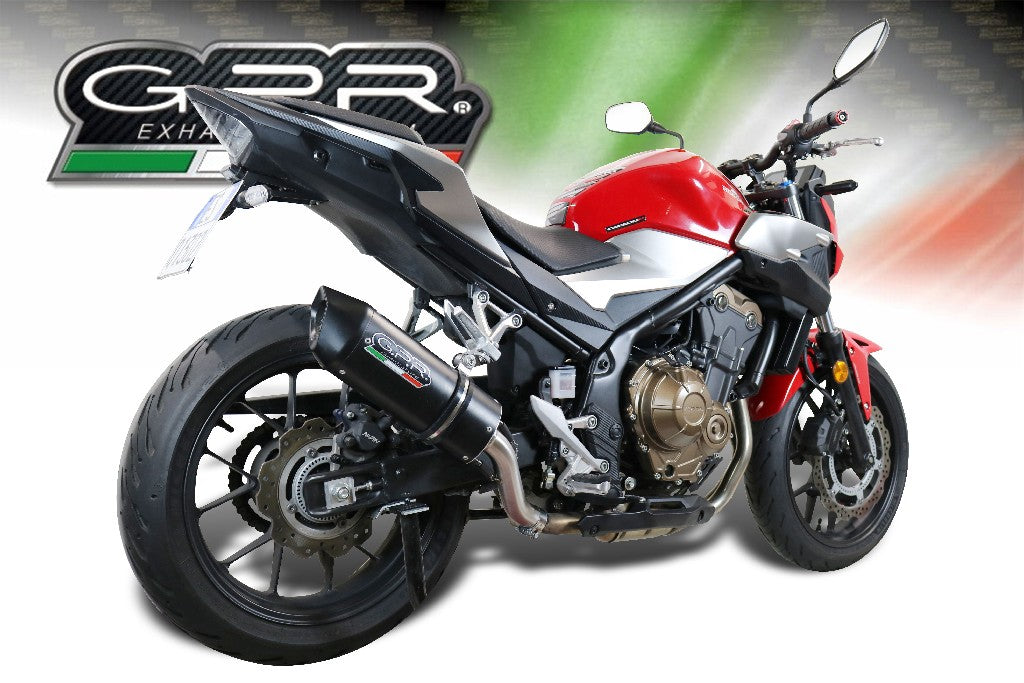 GPR Honda CB500F (17/18) Full Exhaust System "Furore Nero"