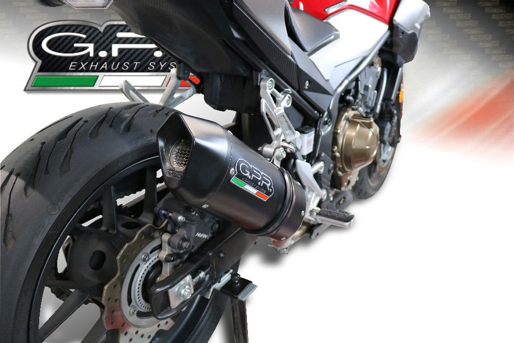 GPR Honda CB500F (17/18) Full Exhaust System "Furore Nero"