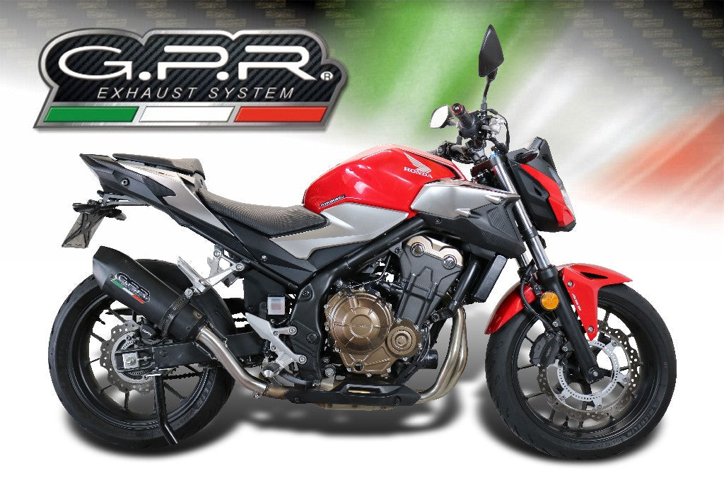 GPR Honda CB500F (2019 – ) Full Exhaust System "GPE Anniversary Black Titanium"