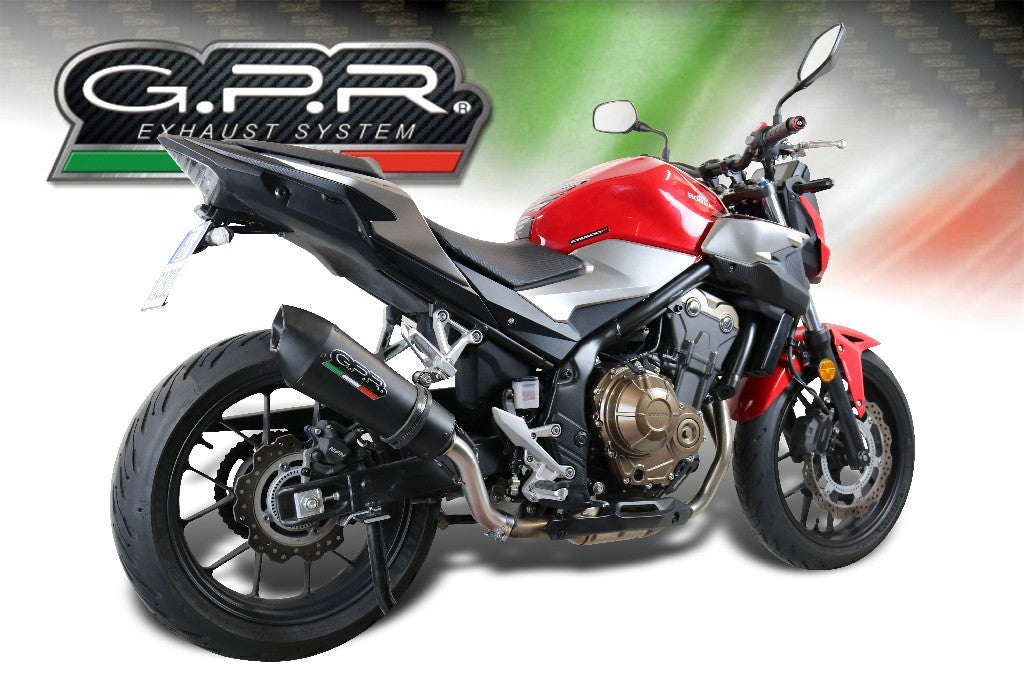 GPR Honda CB500F (2019 – ) Full Exhaust System "GPE Anniversary Black Titanium"