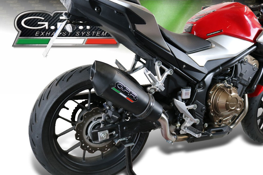 GPR Honda CB500F (2019 – ) Full Exhaust System "GPE Anniversary Black Titanium"