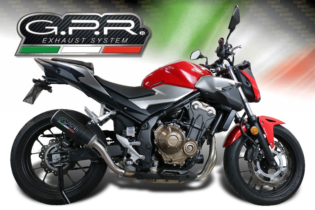 GPR Honda CB500F (13/16) Full Exhaust System "M3 Black Titanium"