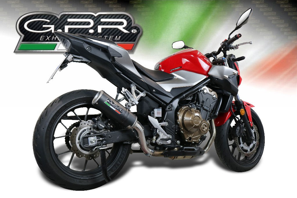 GPR Honda CB500F (17/18) Full Exhaust System "M3 Black Titanium"