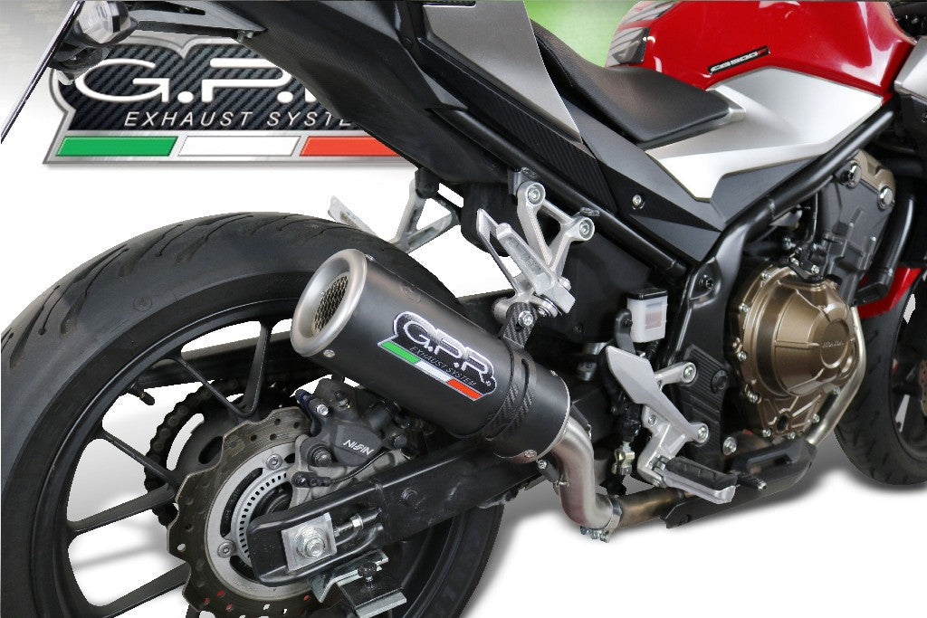 GPR Honda CB500F (17/18) Full Exhaust System "M3 Black Titanium"