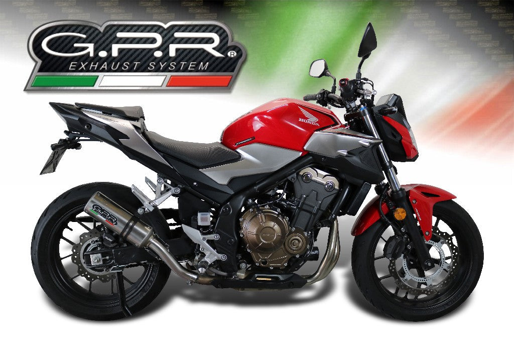 GPR Honda CB500F (2019 – ) Slip-on Exhaust "M3 Inox" (EU homologated)