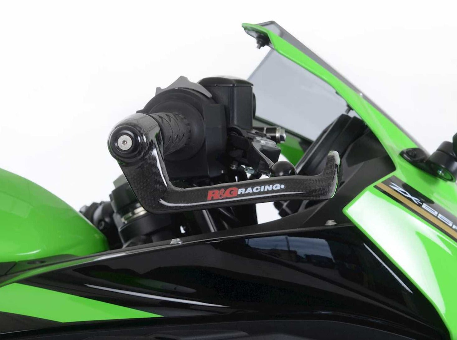 CLG0019 - R&G RACING Kawasaki Carbon Handlebar Lever Guards – Accessories in the 2WheelsHero Motorcycle Aftermarket Accessories and Parts Online Shop