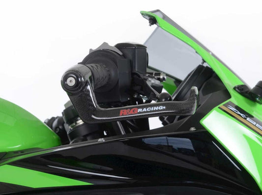 CLG0003 - R&G RACING Kawasaki Carbon Handlebar Lever Guards – Accessories in the 2WheelsHero Motorcycle Aftermarket Accessories and Parts Online Shop