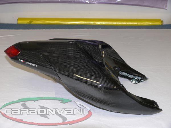 CARBONVANI Ducati Superbike 1098 / 1198 / 848 Carbon Solo Seat Tail (Road version)