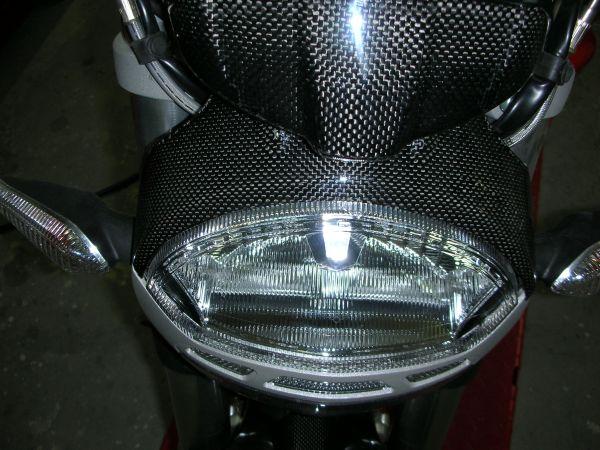 CARBONVANI Ducati Monster 696/796/1100 Carbon Headlight Cover