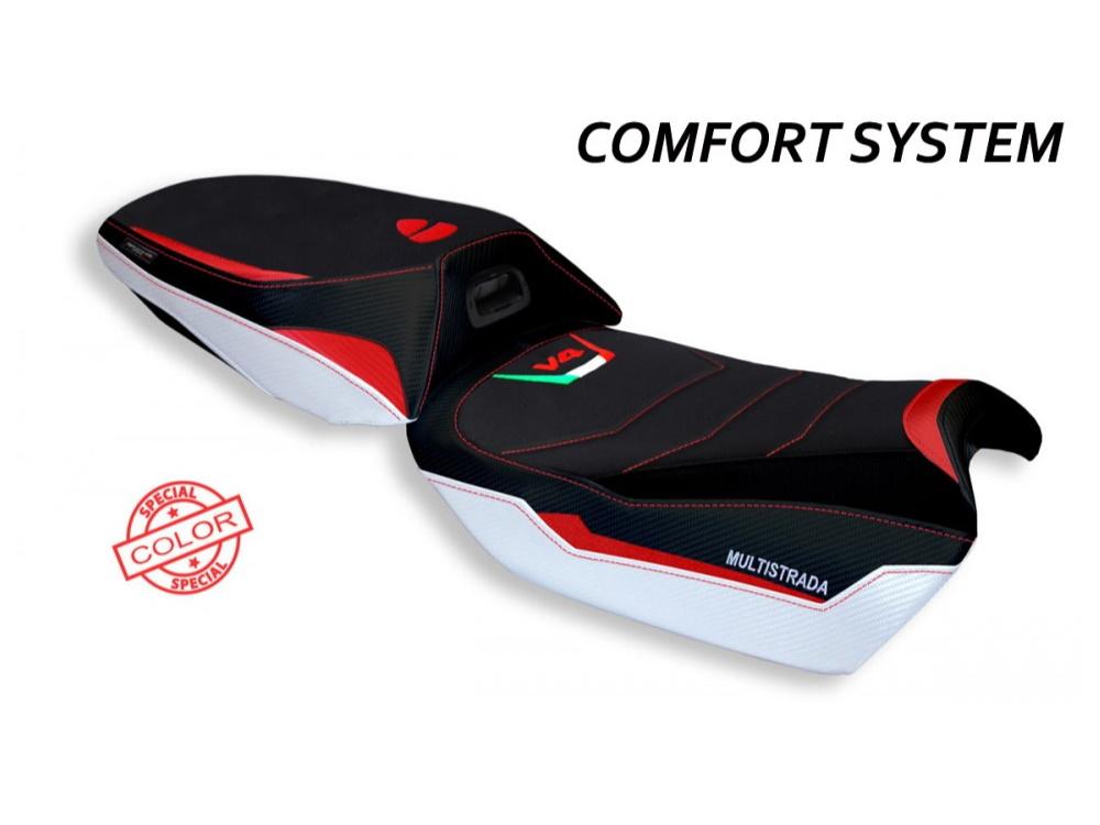 TAPPEZZERIA ITALIA Ducati Multistrada V4 (2021+ heated saddle) Comfort Seat Cover "Rosita Special Color"