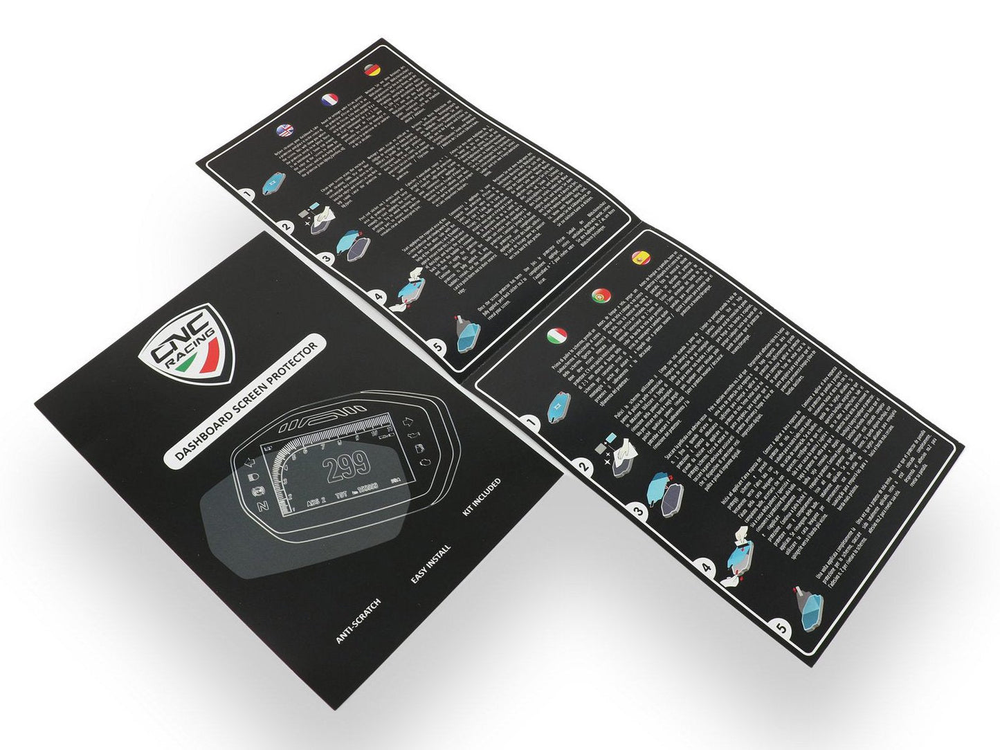 DP012 - CNC RACING Ducati V4 Dashboard Screen Protectors kit