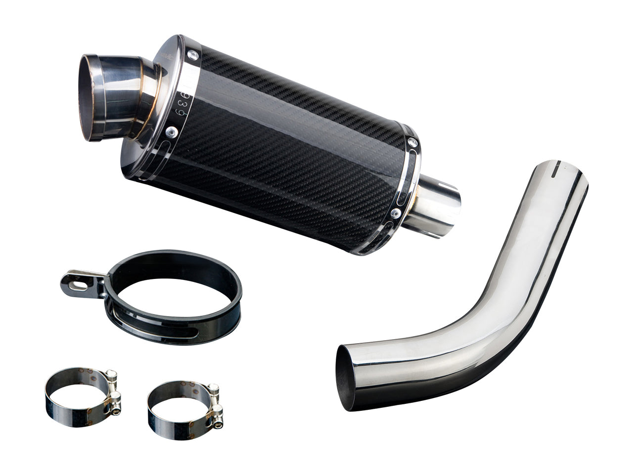 DELKEVIC Honda VFR800 Interceptor (98/01) Full Exhaust System with DS70 9" Carbon Silencer