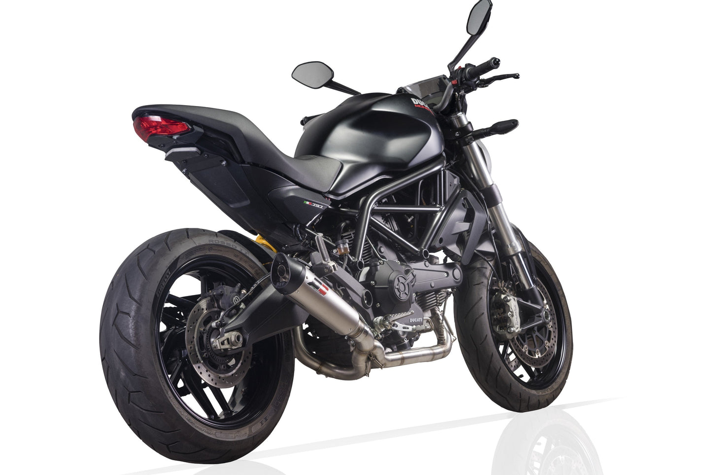 QD EXHAUST Ducati Monster 797 Full Exhaust System "Tri-cone" (EU homologated)