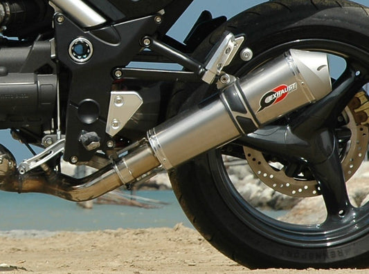 QD EXHAUST Moto Guzzi Griso 850/1100/1200 8V Titanium Slip-on Exhaust "Tri-Cone" (EU homologated)