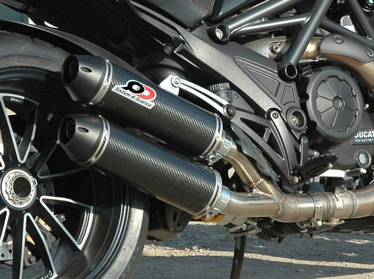 QD EXHAUST Ducati Diavel 1200 Dual Slip-on Exhaust System "Magnum" (EU homologated)