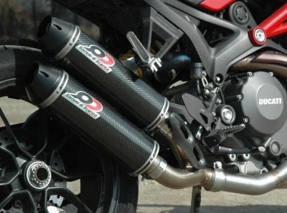 QD EXHAUST Ducati Monster 1200/821 Dual Exhaust System "Magnum" (EU homologated)