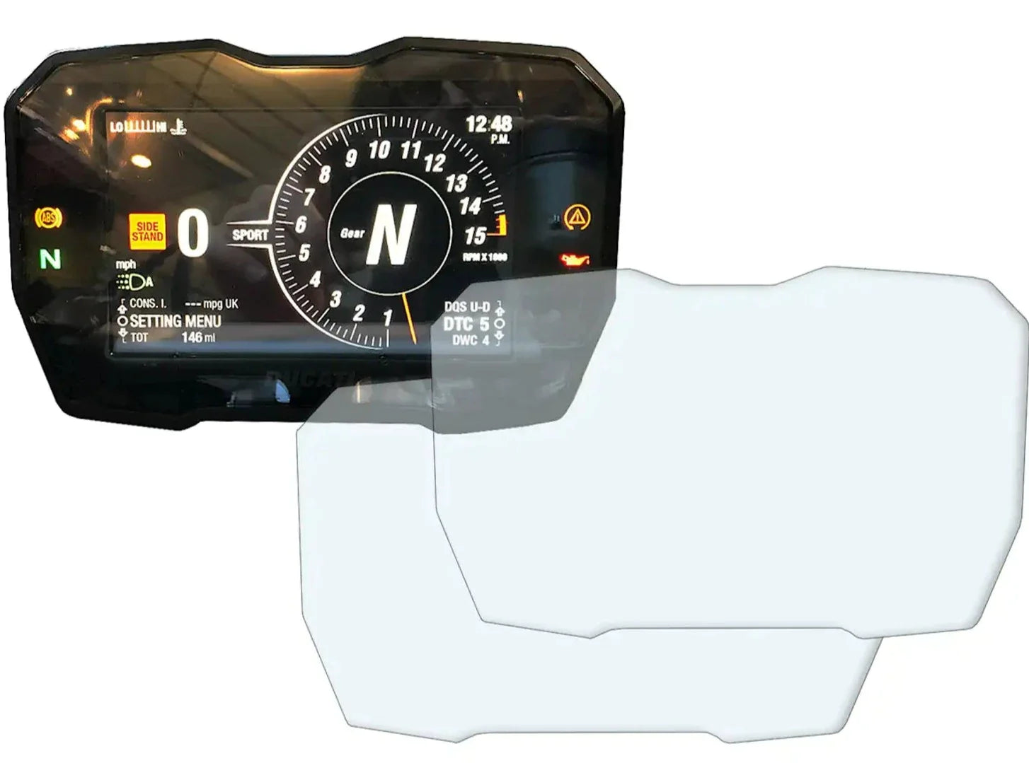 DSP-DUC-003 - R&G RACING Ducati V4 Dashboard Screen Protector Kit – Accessories in the 2WheelsHero Motorcycle Aftermarket Accessories and Parts Online Shop