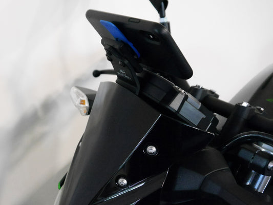 EVOTECH Kawasaki Z400 Phone / GPS Mount "Quad Lock" – Accessories in MotoDeal – Motorcycle Accessories and Parts Online Shop