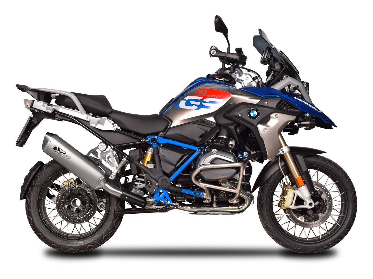 SPARK GBM0602 BMW R1200GS / Adventure (13/18) Slip-on Exhaust "Force" (EU homologated; titanium)