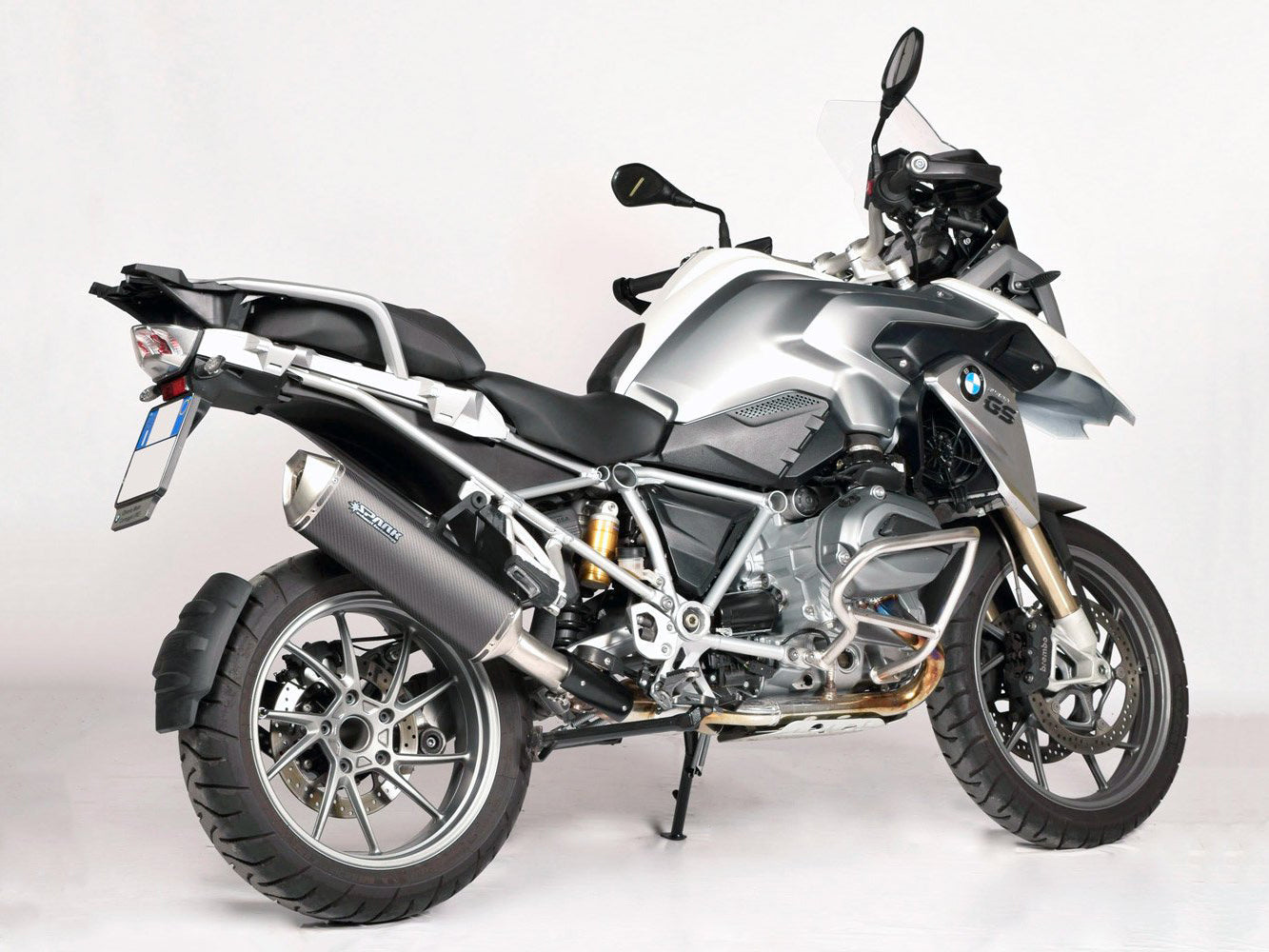 SPARK GBM0602 BMW R1200GS / Adventure (13/18) Slip-on Exhaust "Force" (EU homologated; steel / carbon)