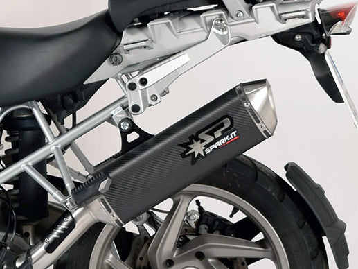 SPARK GBM0604 BMW R1200GS / Adventure (10/12) Slip-on Exhaust "Force" (EU homologated; carbon / dark)