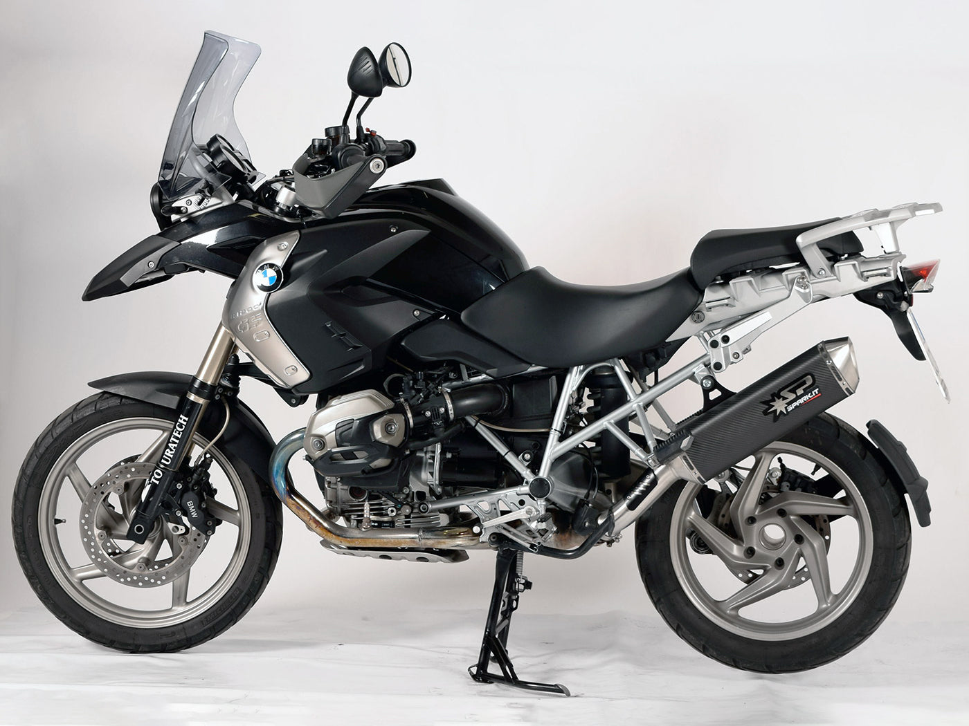 SPARK GBM0604 BMW R1200GS / Adventure (10/12) Slip-on Exhaust "Force" (EU homologated; carbon / dark)