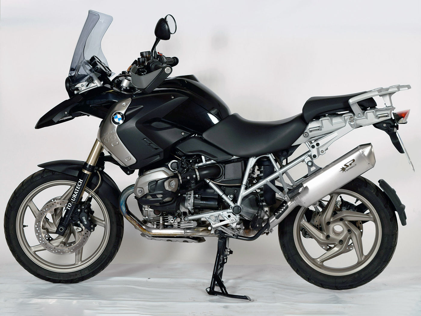 SPARK GBM0604 BMW R1200GS / Adventure (10/12) Slip-on Exhaust "Force" (EU homologated; titanium)