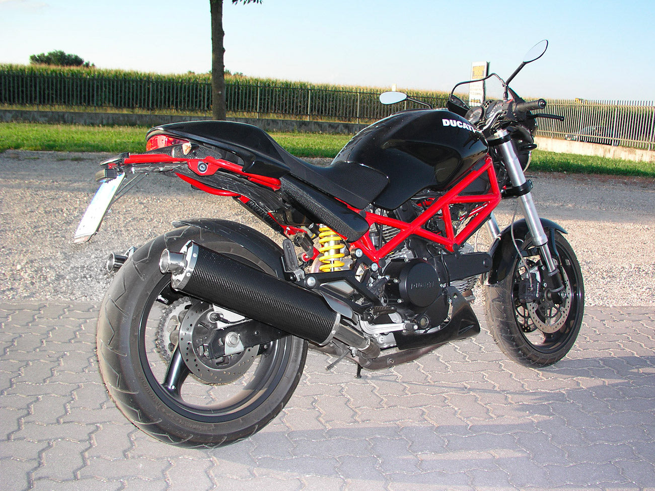 SPARK GDU0811 Ducati Monster Slip-on Exhaust "Oval" (EU homologated)