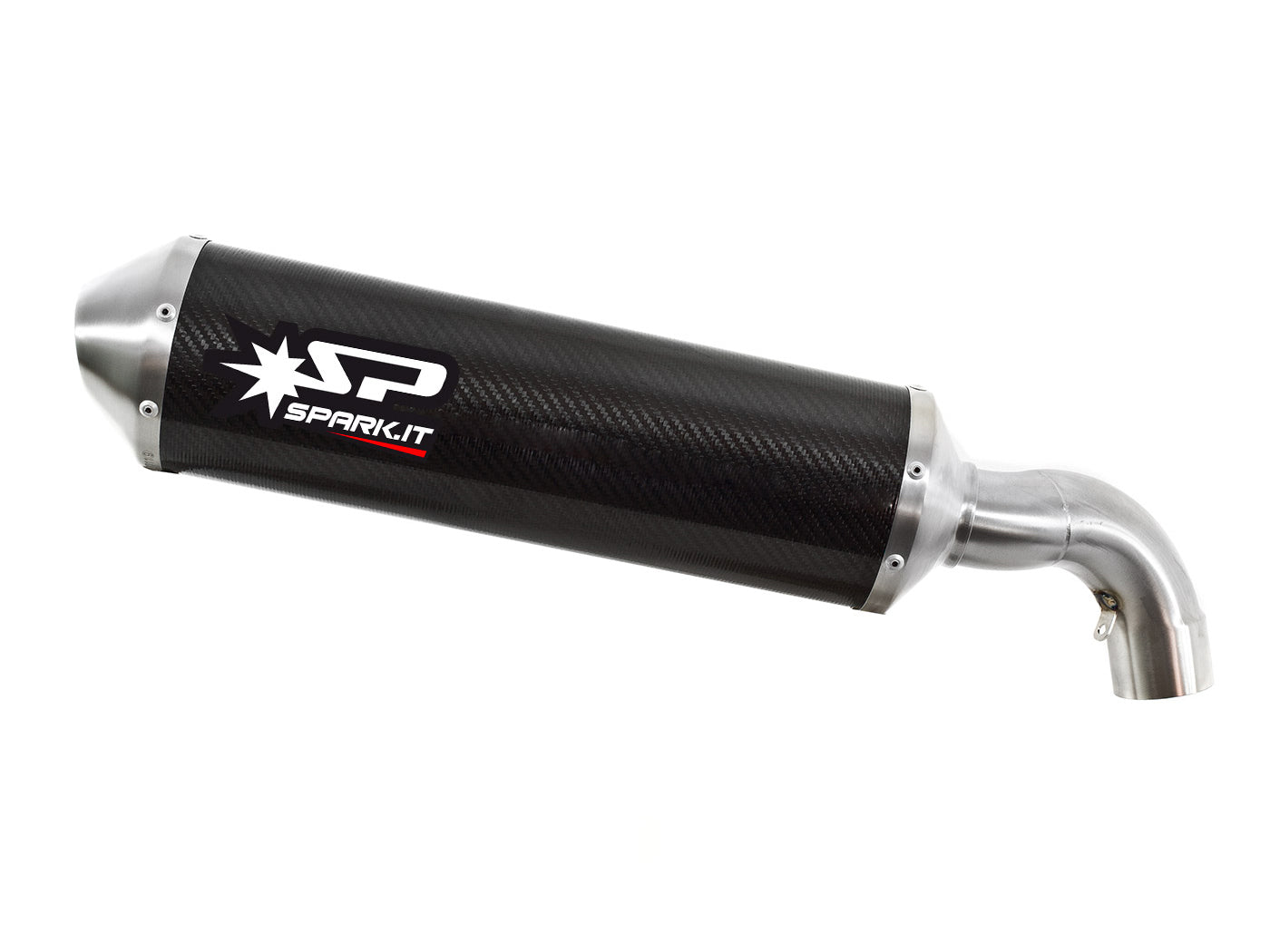 SPARK GDU1803 Ducati Hypermotard 796 (10/12) Slip-on Exhaust "Oval" (EU homologated)