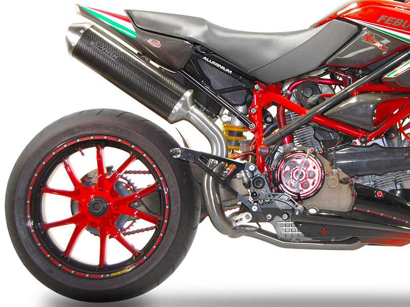 SPARK GDU1803 Ducati Hypermotard 796 (10/12) Slip-on Exhaust "Oval" (EU homologated)