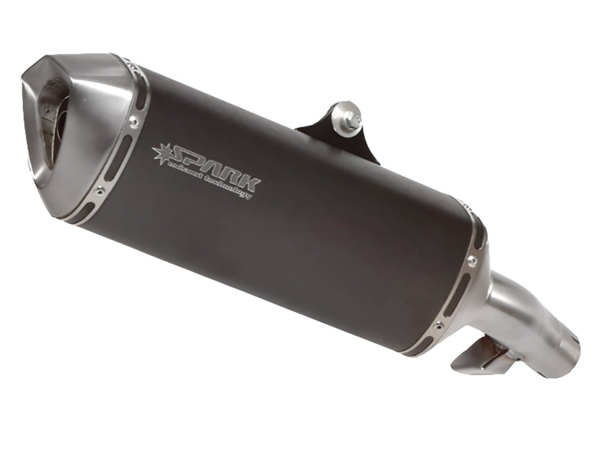 SPARK GHO1102 Honda NC700 / NC750 / Integra Slip-on Exhaust "Force" (EU homologated; dark)