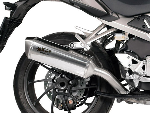 SPARK GHO1601 Honda VFR800X Crossrunner Slip-on Exhaust "Force" (approved; carbon)