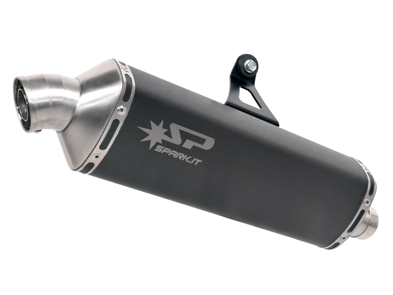 SPARK GHO1701 Honda CRF1000L Africa Twin (16/19) Slip-on Exhaust "Dakar" (approved; dark)