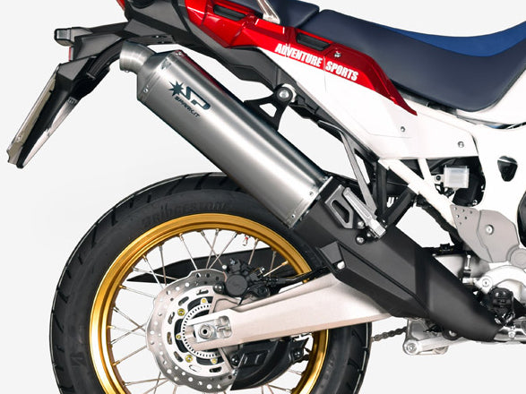 SPARK GHO1701 Honda CRF1000L Africa Twin (16/19) Slip-on Exhaust "Dakar" (approved; titanium)