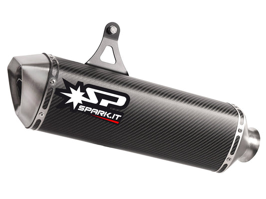 SPARK GKT0201 KTM 1090 / 1190 Adventure / 1290 Super Adventure (13/20) Slip-on Exhaust "Force" (approved; carbon)